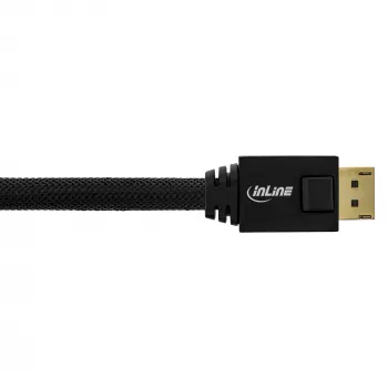 Cabo ativo DisplayPort InLine, preto, contactos dourados, 15 m