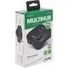 Multiport USB 3.0 InLine, 2x USB-A, RJ45, leitor de cartões SD/MicroSD, preto