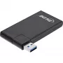 Hub USB 3.0 rotativo InLine, 4 portas, preto