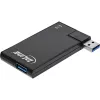 Hub USB 3.0 rotativo InLine, 4 portas, preto