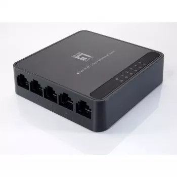 Switch de rede LevelOne FEU-0512 Fast Ethernet 10/100 preto