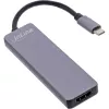 Multihub InLine USB 3.2 Gen.1, 2x USB-A, HDMI 4K/30Hz, leitor de cartões, alumínio, cinzento