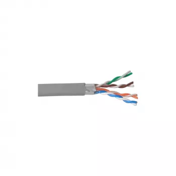 Cabo de instalação maciço InLine F/UTP Cat.5e AWG24 CCA PVC 100 m