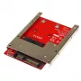 StarTech.com adaptador/conversor de SSD mSATA para SATA de 2,5 polegadas, SATA, mSATA, preto, vermelho, prateado, CE, FCC, 6 Gbit/s