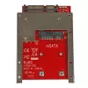 StarTech.com SAT32MSAT257 adaptador / conversor de SSD mSATA para SATA de 2,5 polegadas, SATA de 22 pinos, 6 Gbit/s, preto, vermelho, prateado