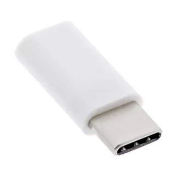 Adaptador USB 2.0 InLine 33303I conector USB-C macho para conector Micro-USB fêmea