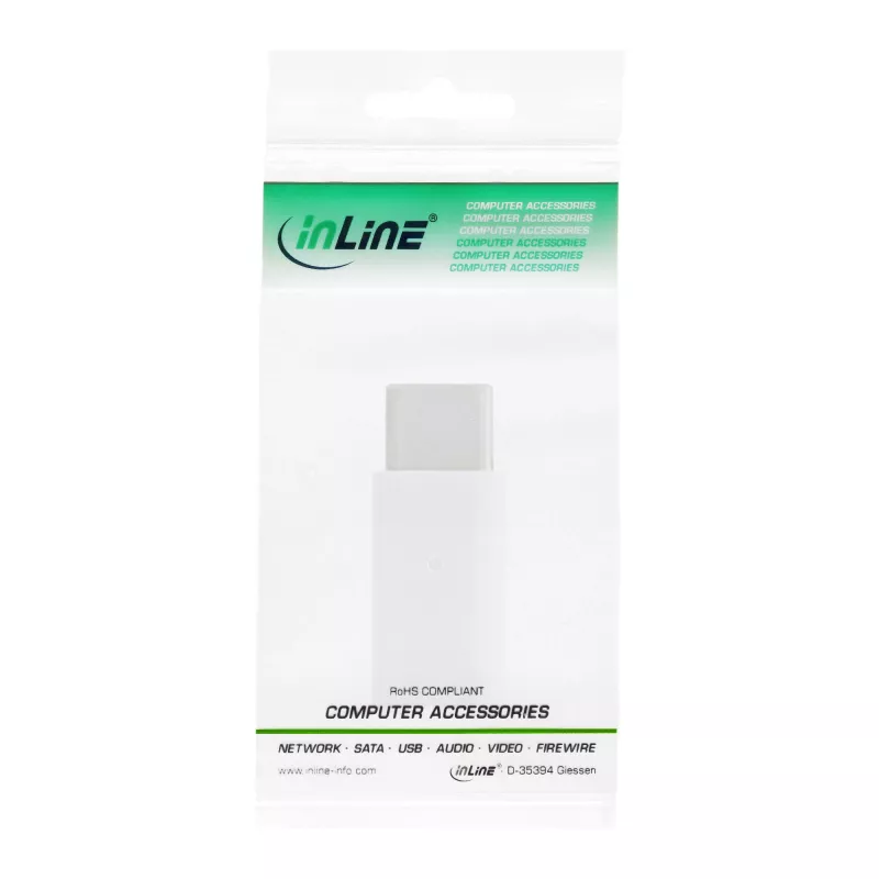 Adaptador USB 2.0 InLine 33303I conector USB-C macho para conector Micro-USB fêmea