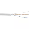 Cabo de instalação telefónica InLine 4 fios maciços 2x2x0,6 mm blindado 100 m
