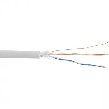 Cabo de instalação telefónica InLine 4 fios maciços 2x2x0,6 mm blindado 100 m