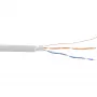 Cabo de instalação telefónica InLine 4 fios maciços 2x2x0,6 mm blindado 100 m