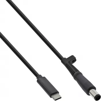 Cabo de carregamento InLine USB-C para portátil HP (redondo/grande), 2 m