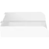 Prateleira modular InLine Slatwall Shelf large branca aço 318 mm 250 mm 68 mm