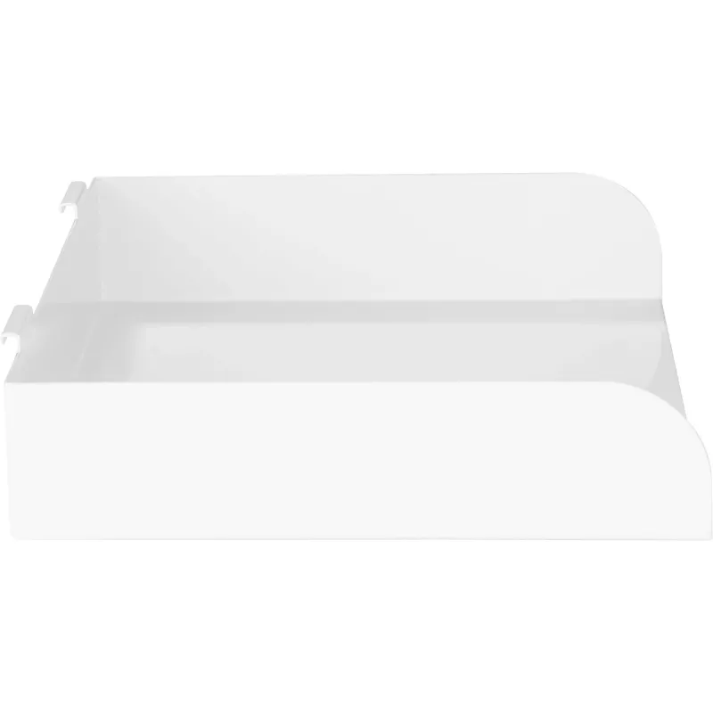 Prateleira modular InLine Slatwall Shelf large branca aço 318 mm 250 mm 68 mm