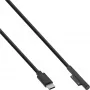 Cabo de carregamento InLine USB-C para Surface, 1 m