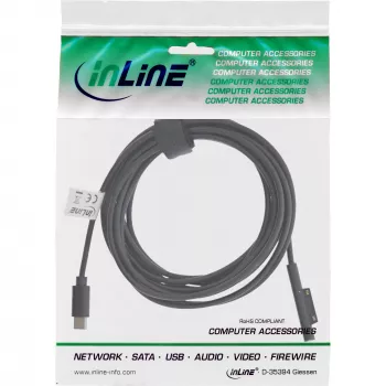 Cabo de carregamento InLine USB-C para Surface, 1 m