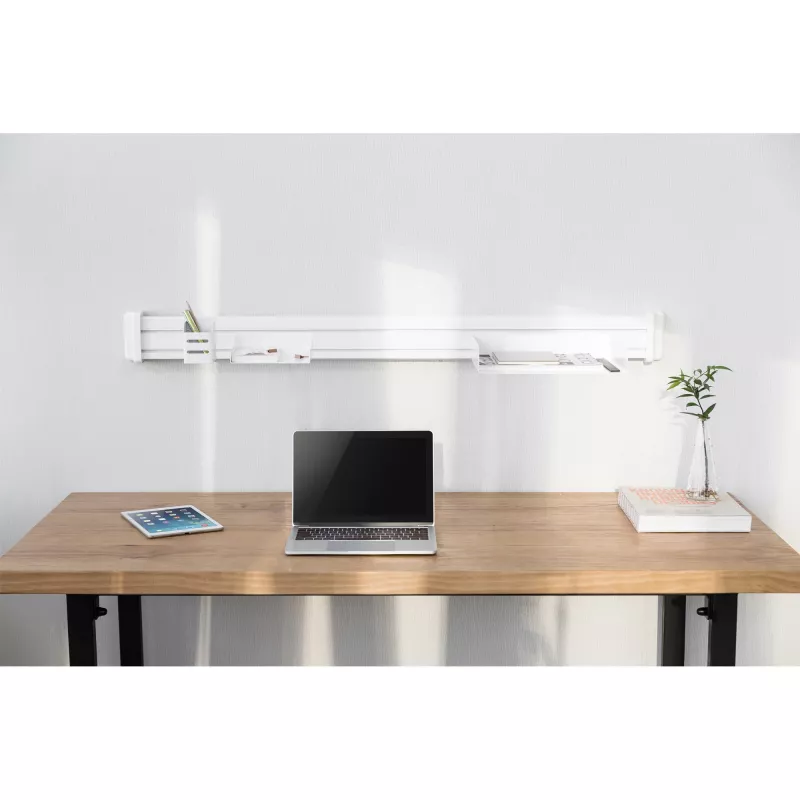 Painel Slatwall de alumínio InLine para montagem na parede, branco, 1,2 m