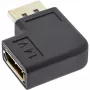 Adaptador DisplayPort InLine conector DisplayPort fêmea angular à esquerda 17199L