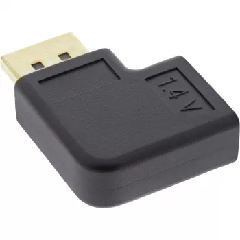 Adaptador DisplayPort InLine, conector DisplayPort macho / fêmea em ângulo reto