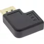 Adaptador DisplayPort InLine, conector DisplayPort macho / fêmea em ângulo reto
