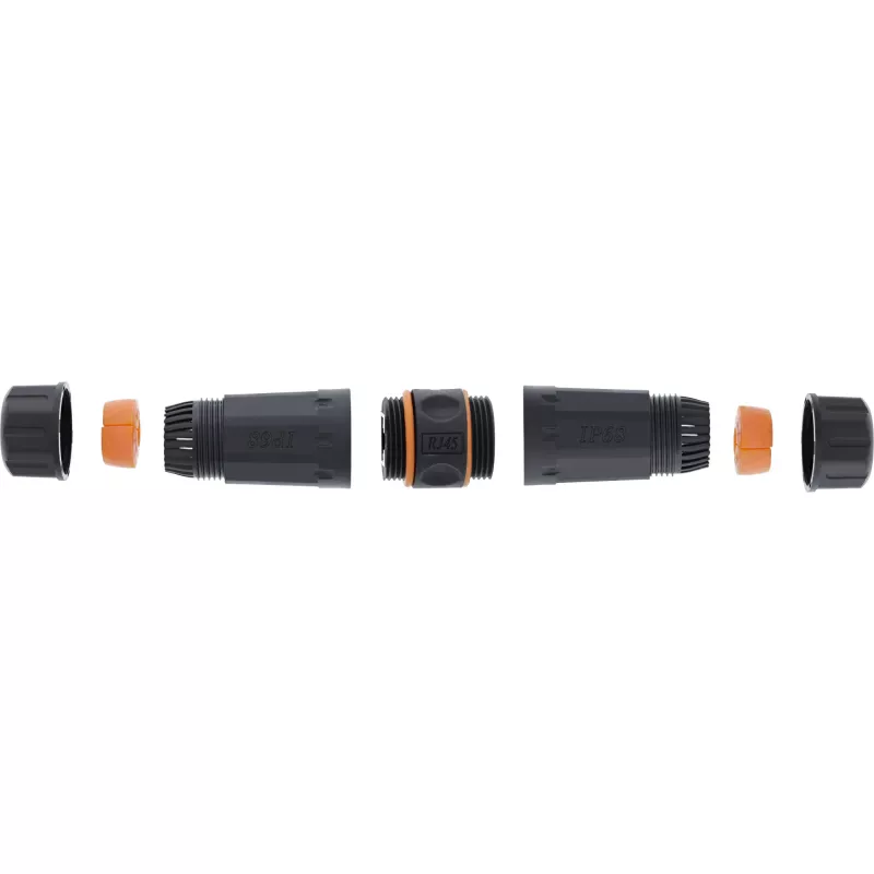 Acoplador Cat.6A InLine, à prova de água IP68, 2x RJ45 F/F, 1:1
