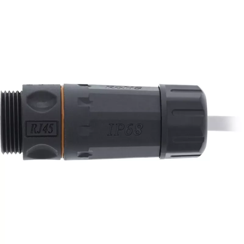 Acoplador Cat.6A InLine, à prova de água IP68, 2x RJ45 F/F, 1:1