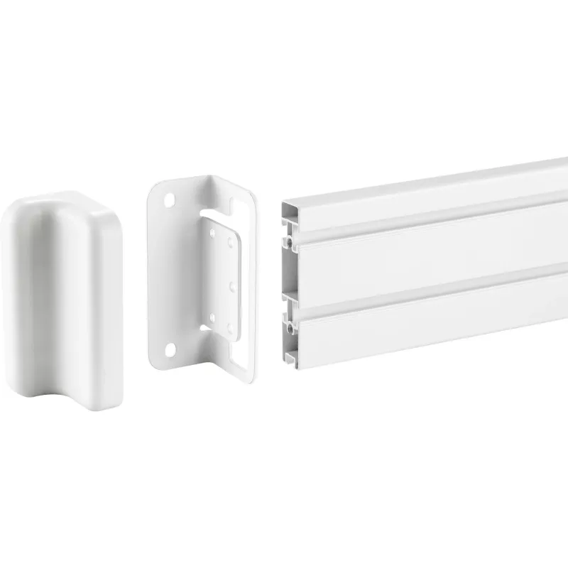 Suporte de montagem Slatwall InLine para painel de suporte de parede, branco, 2 unid., par