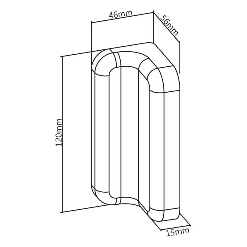 Suporte de montagem Slatwall InLine para painel de suporte de parede, branco, 2 unid., par