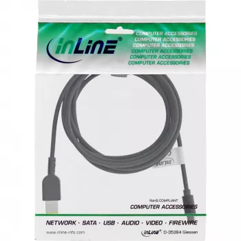 Cabo de carregamento InLine USB-C para portátil Lenovo (retangular), 2 m