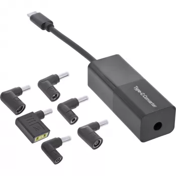 Fonte de alimentação InLine portátil 26679 USB-C conjunto de carregamento 7 em 1