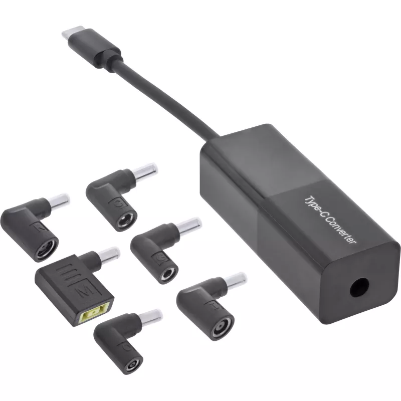 Fonte de alimentação InLine portátil 26679 USB-C conjunto de carregamento 7 em 1