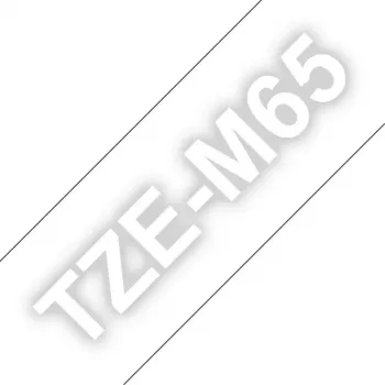 Fita de etiquetagem Brother TZE-M65 transparente