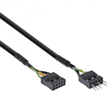 Cabo de áudio HD InLine, interno, para HD Audio e AC97, 0,4 m