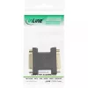 Adaptador DVI-I InLine Digital + Analógico 24+5 fêmea / fêmea preto dourado