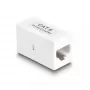 Delock 88133 adaptador RJ45 fêmea para RJ45 fêmea, Cat.6 UTP, branco