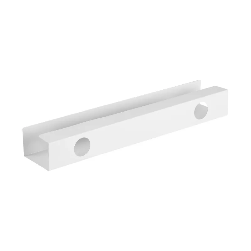 Sistema de gestão de cabos para secretária InLine 23190W — aço, branco, 114×600×76 mm