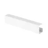 Sistema de gestão de cabos para secretária InLine 23190W — aço, branco, 114×600×76 mm