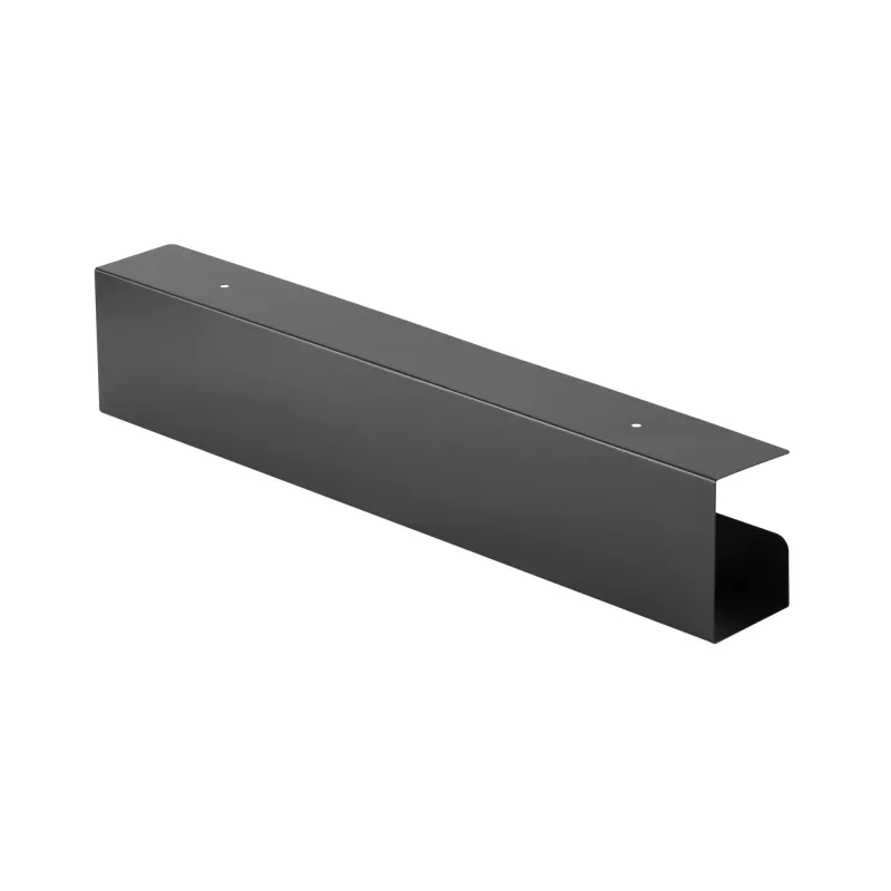 Sistema de gestão de cabos para secretária InLine 23190B, aço, preto, 114×600×76 mm