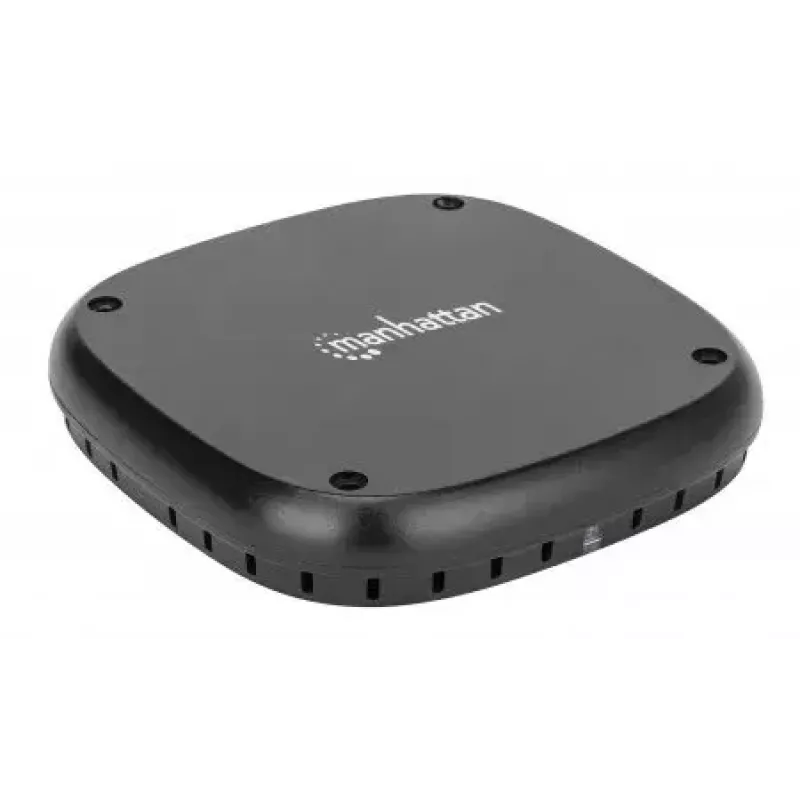 Carregador sem fios Manhattan 10W para secretária preto cabo 1,2m