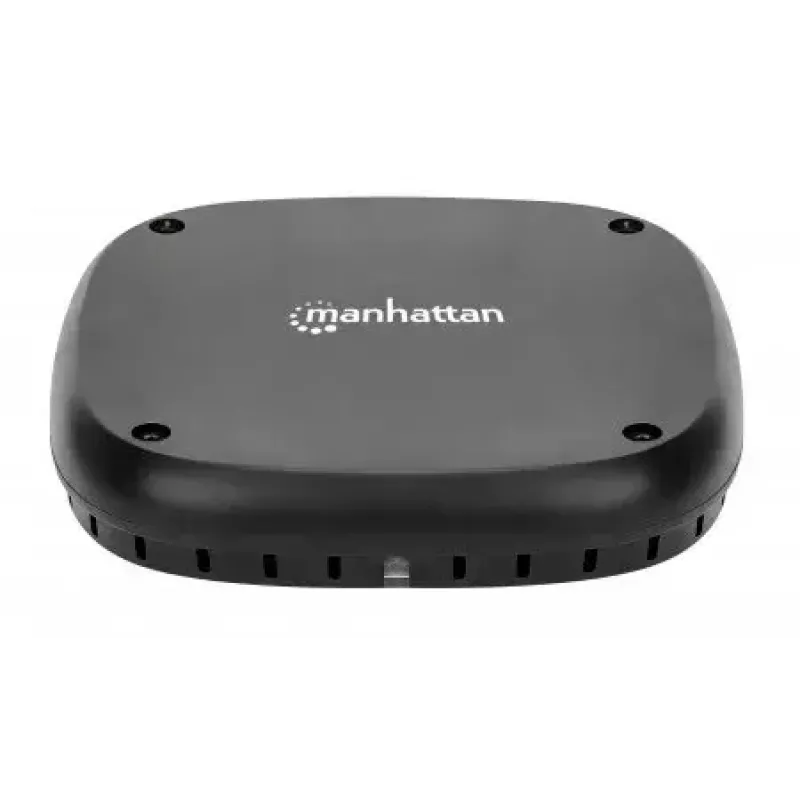 Carregador sem fios Manhattan 10W para secretária preto cabo 1,2m