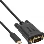 Cabo de ecrã USB InLine, USB-C macho / VGA macho (DP Alt Mode), preto, 2 m