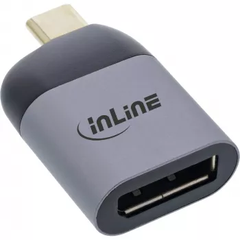 Adaptador de ecrã USB InLine 64106D ficha USB-C macho para conector fêmea DisplayPort 8K60Hz