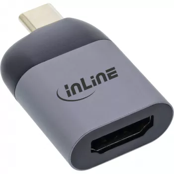 Conversor de ecrã USB InLine, ficha USB-C macho para conector fêmea HDMI, 4K60Hz