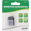 Conversor de ecrã USB InLine, ficha USB-C macho para conector fêmea HDMI, 4K60Hz