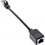 InLine extensão de cabo de rede, proteção RJ45, S/FTP (PiMf), Cat.6A, 0,2 m