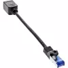 InLine extensão de cabo de rede, proteção RJ45, S/FTP (PiMf), Cat.6A, 0,2 m
