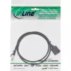 InLine cabo de rede com extensão integrada, S/FTP (PiMf), Cat.6A, LSZH, cobre, 1 m