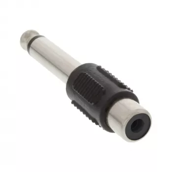 Adaptador de áudio InLine 6,3mm macho RCA mono fêmea 99322