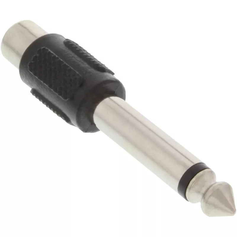 Adaptador de áudio InLine 6,3mm macho RCA mono fêmea 99322