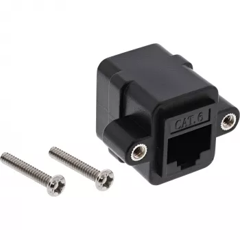 InLine Acoplador de cabo de rede UTP 2x RJ45 fêmea para instalação