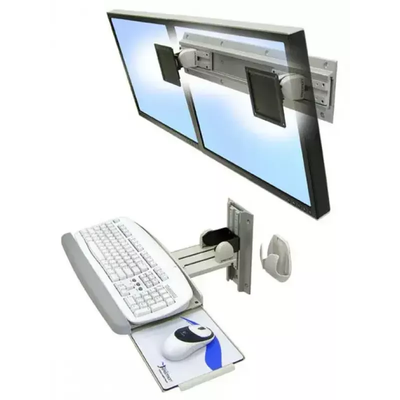 Suporte de parede Ergotron Neo-Flex para dois monitores 61 cm (24 polegadas) prateado